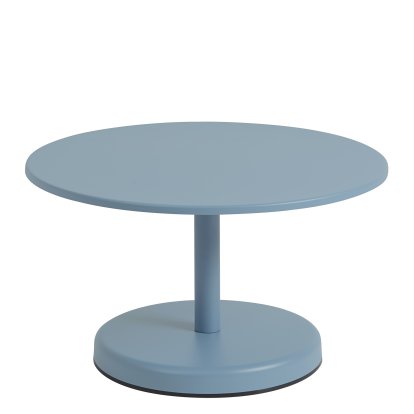 Linear Steel Couchtisch, Ø 70 x H 40 cm, Pale blue