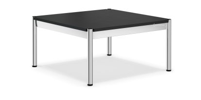USM Haller Couchtisch, 75 x 75 cm, Linoleum, Nero