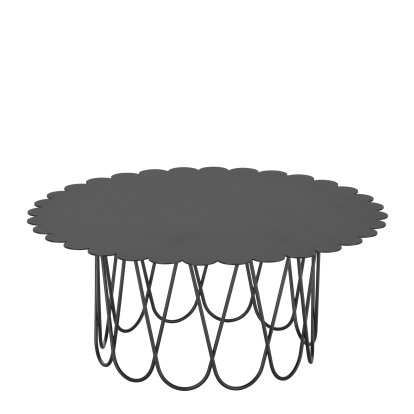 Flower Tisch, Ø 80 cm, Anthrazit