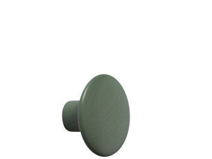 The Dots Wandhaken, S (Ø 9 cm), Dusty green