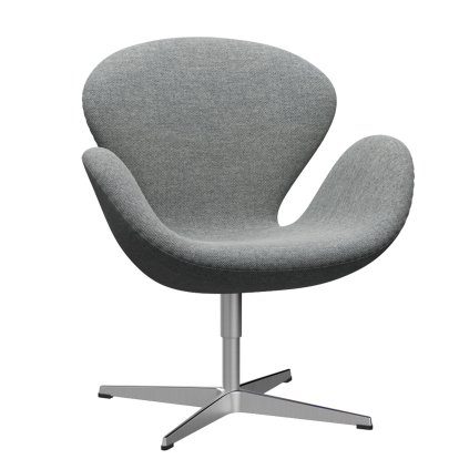Swan Chair, Sonderhöhe 48 cm, Hallingdal 65, 116 - White grey