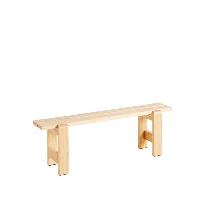 Weekday Bank, 140 cm, Kiefer lackiert