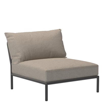 Level 2 Lounge Sessel, Dark grey, Ash