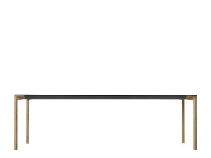 Boiacca Wood Esstisch, 140 x 140 cm, Europäische Eiche gebürstet, Laminat weiß 