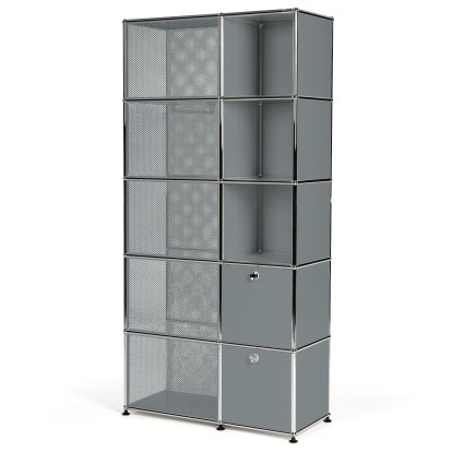 USM Haller Garderobenschrank Typ 3, Mittelgrau RAL 7005