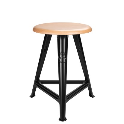 Rowac-Schemel – Modell 1 / 50 cm, Buche, schwarz matt