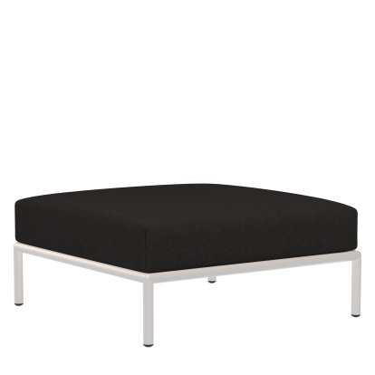 Level 2 Ottoman, Muted White, Char