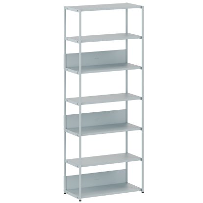 Unit Regal Stahl, 215 cm , Offen, Blassblau